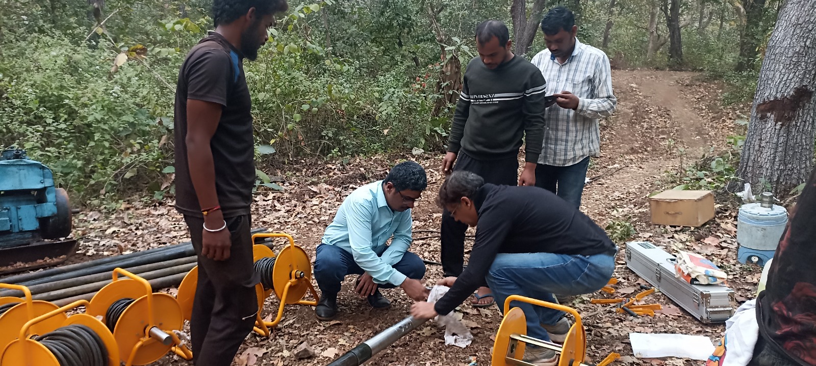 CSMRS engineers conducting a site investigation